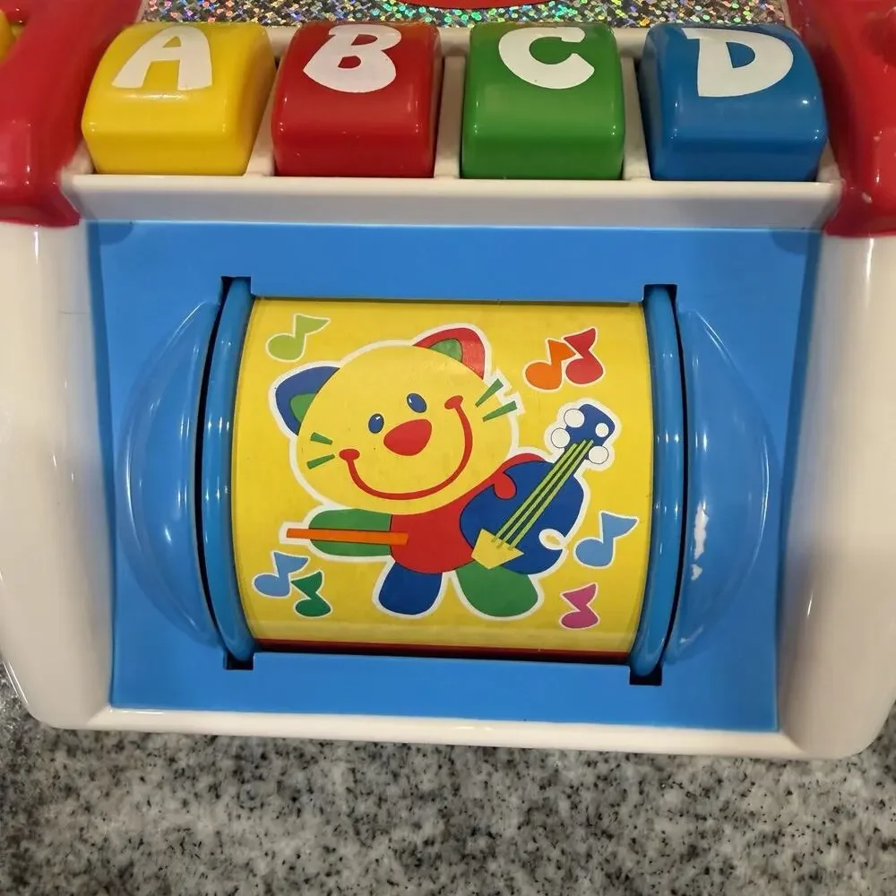 VINTAGE-2000 Fisher Price Baby Jivin Jukebox Smartronics Sounds Lights Toy-Works